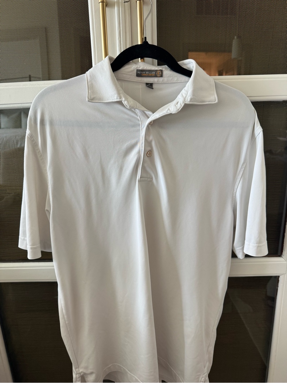 Peter Millar White Polo Shirt - Performance Short Sleeve